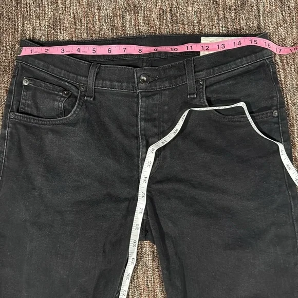 rag & bone slim 2 fit straight leg jeans black size 32 - Picture 4 of 7